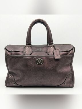 Coach Rhyder Metallic Two-Way Satchel - EUC!
